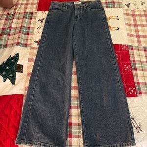 Dark Blue Wide Leg Jeans